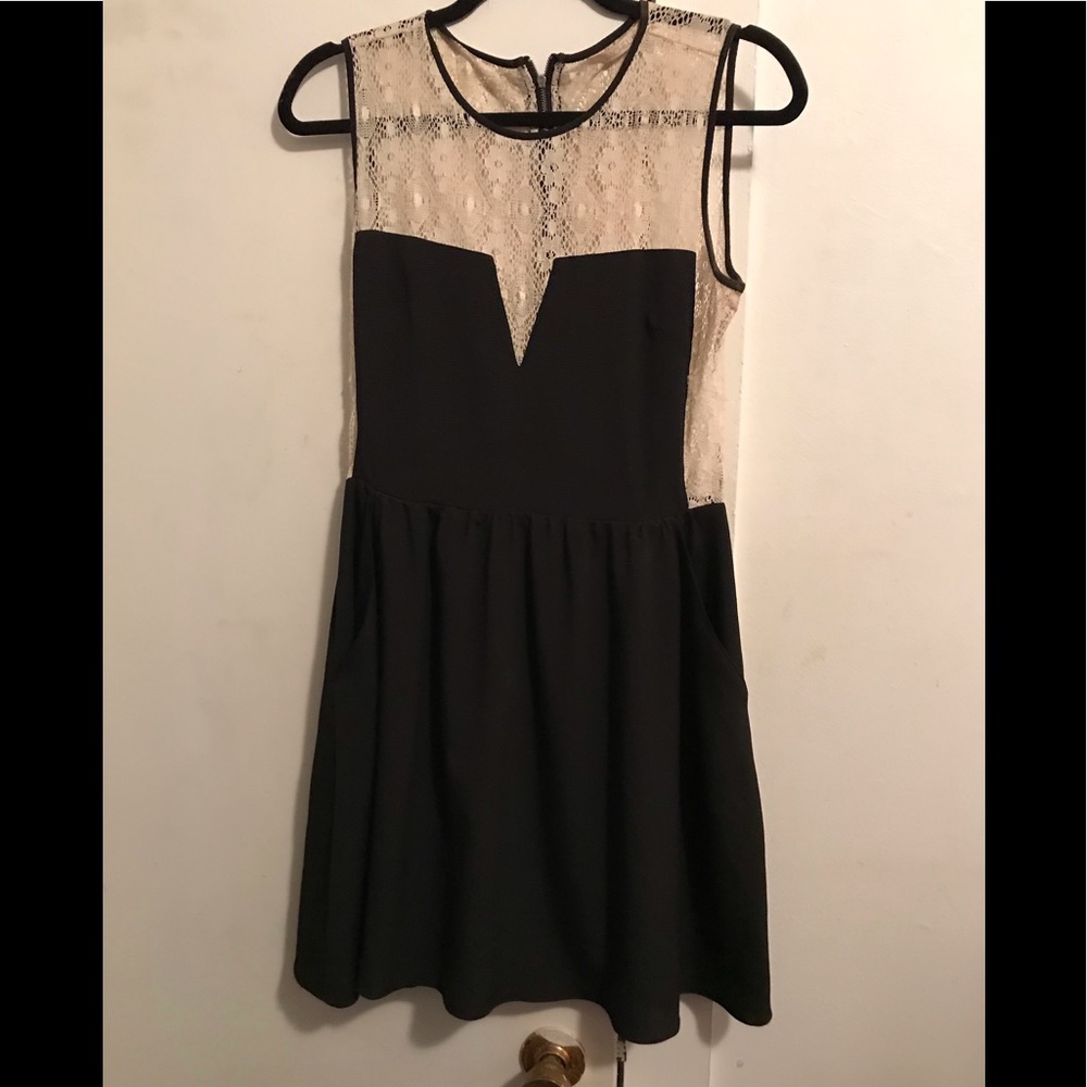 Rachel by Rachel Roy  “Black & Cream Lace Dress”